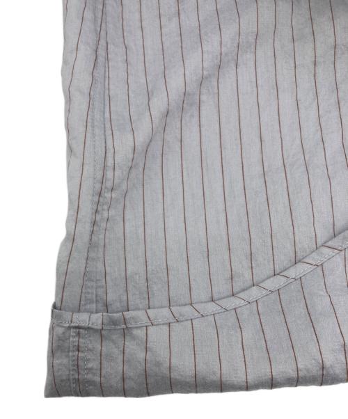 AK+1（エーケーワン）AK+1 (エーケーワン) シアー ストライプ シャツ グレー サイズ:SIZE Mの古着・服飾アイテム