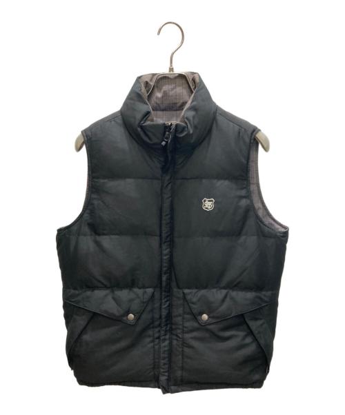 stussy（ステューシー）stussy (ステューシー) ダウンベスト グレー×ブラック サイズ:SIZE Mの古着・服飾アイテム