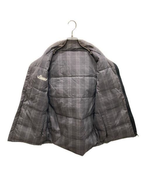 stussy（ステューシー）stussy (ステューシー) ダウンベスト グレー×ブラック サイズ:SIZE Mの古着・服飾アイテム