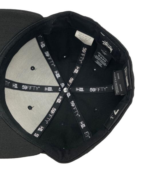 stussy（ステューシー）stussy (ステューシー) New Era (ニューエラ) Vintage S Cap ブラック サイズ:57.7ｃｍの古着・服飾アイテム