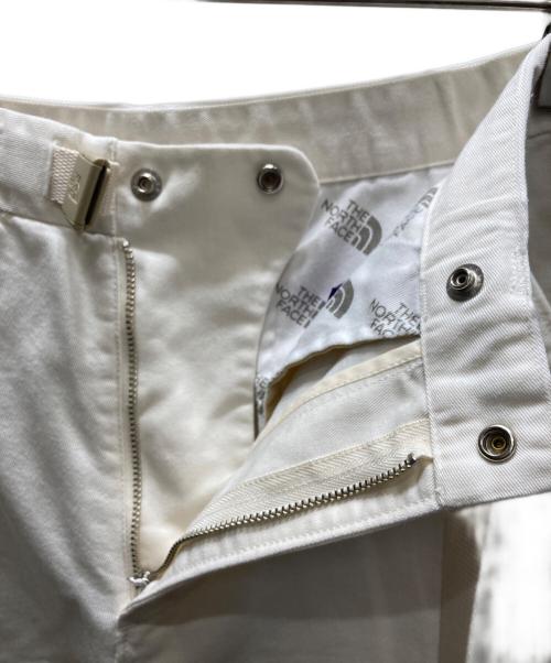 THE NORTHFACE PURPLELABEL（ザ・ノースフェイス パープルレーベル）THE NORTHFACE PURPLELABEL (ザ・ノースフェイス パープルレーベル) Stretch Twill Wide Tapered Pants ホワイト サイズ:Sの古着・服飾アイテム