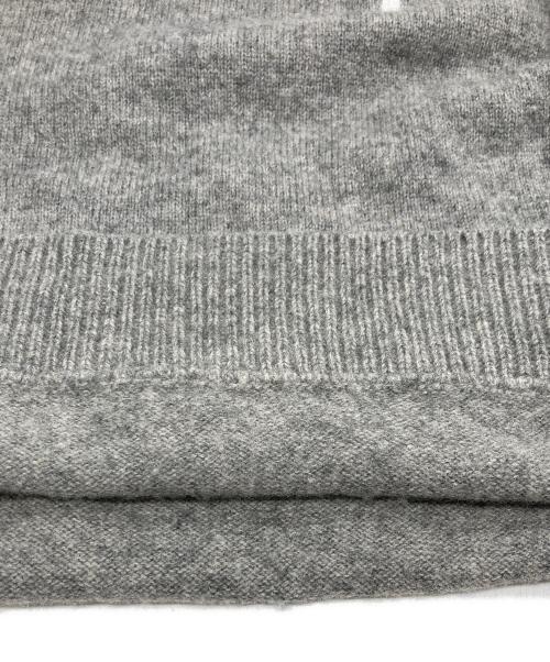 stussy（ステューシー）stussy (ステューシー) ロゴ刺繍 ウールニット グレー サイズ:SIZE Lの古着・服飾アイテム