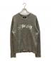 stussy（ステューシー）の古着「ロゴ刺繍 ウールニット」｜グレー