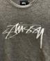 中古・古着 stussy (ステューシー) ロゴ刺繍 ウールニット グレー サイズ:SIZE L：8000円