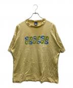 stussyステューシー）の古着「プリントTシャツ」｜イエロー