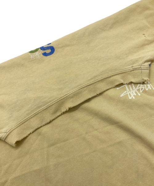 stussy（ステューシー）stussy (ステューシー) プリントTシャツ イエロー サイズ:SIZE Lの古着・服飾アイテム