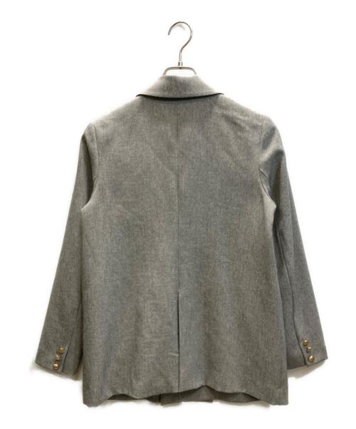 NATURAL BEAUTY BASIC（ナチュラルビューティーベーシック）NATURAL BEAUTY BASIC (ナチュラルビューティーベーシック) ダブルブレストボクシージャケット グレー サイズ:SIZE Sの古着・服飾アイテム