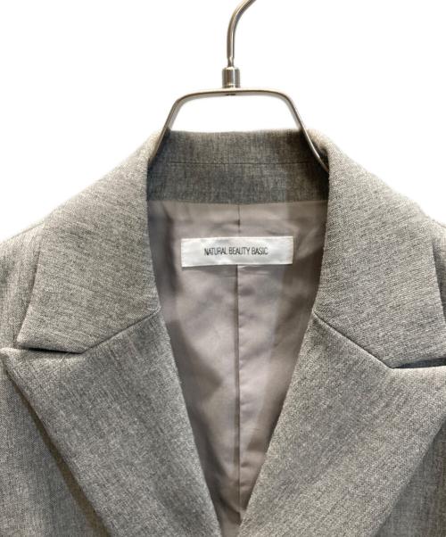 NATURAL BEAUTY BASIC（ナチュラルビューティーベーシック）NATURAL BEAUTY BASIC (ナチュラルビューティーベーシック) ダブルブレストボクシージャケット グレー サイズ:SIZE Sの古着・服飾アイテム