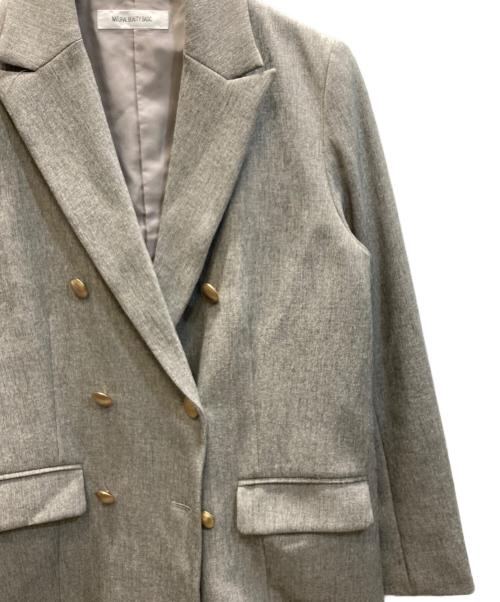 NATURAL BEAUTY BASIC（ナチュラルビューティーベーシック）NATURAL BEAUTY BASIC (ナチュラルビューティーベーシック) ダブルブレストボクシージャケット グレー サイズ:SIZE Sの古着・服飾アイテム