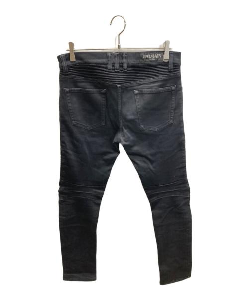 BALMAIN（バルマン）BALMAIN (バルマン) BIKER JEAN ブラック サイズ:SIZE 30の古着・服飾アイテム