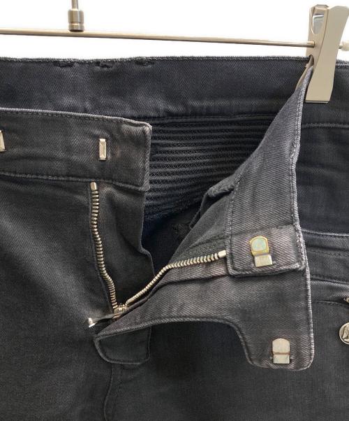 BALMAIN（バルマン）BALMAIN (バルマン) BIKER JEAN ブラック サイズ:SIZE 30の古着・服飾アイテム