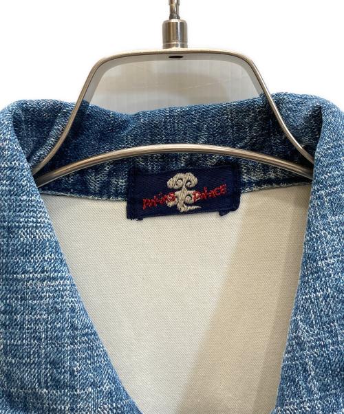 Pal'las Palace（パラスパレス）PAL'LAS PALACE (パラスパレス) 藍染め デニム生地 ショールカラー カバーオール インディゴ サイズ:下記参照の古着・服飾アイテム