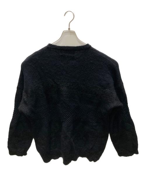 DAIRIKU（ダイリク）DAIRIKU (ダイリク) Flower Cross Embroidery Border Knit ブラック サイズ:SIZE Freeの古着・服飾アイテム