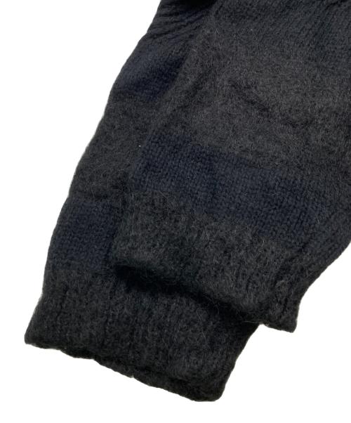 DAIRIKU（ダイリク）DAIRIKU (ダイリク) Flower Cross Embroidery Border Knit ブラック サイズ:SIZE Freeの古着・服飾アイテム