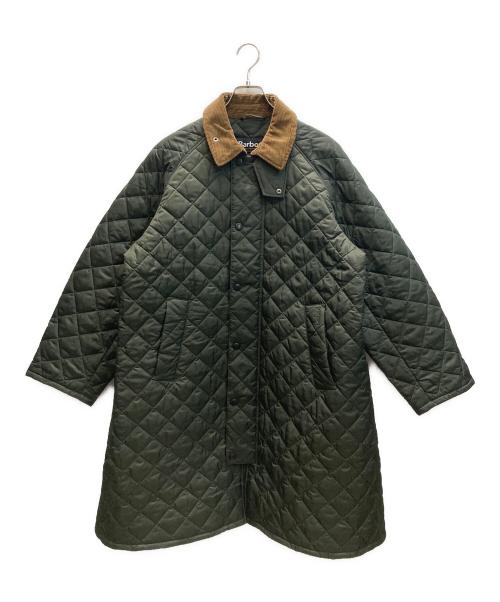 Barbour（バブアー）Barbour (バブアー) EXMOOR / エクスモア キルティング ミドル レングス コート オリーブ サイズ:40の古着・服飾アイテム