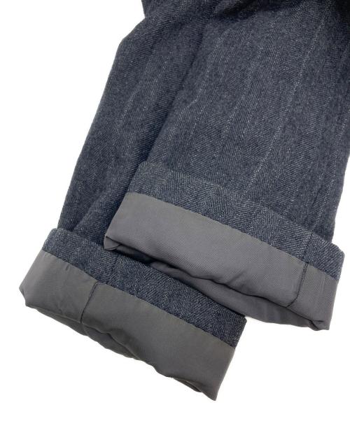 COMME des GARCONS HOMME PLUS（コムデギャルソンオムプリュス）COMME des GARCONS HOMME PLUS (コムデギャルソンオムプリュス) ウールストライプテーラードジャケット グレー サイズ:Sの古着・服飾アイテム