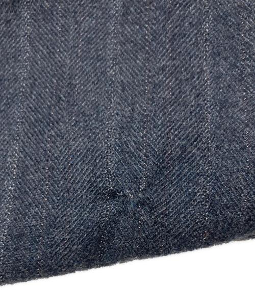 COMME des GARCONS HOMME PLUS（コムデギャルソンオムプリュス）COMME des GARCONS HOMME PLUS (コムデギャルソンオムプリュス) ウールストライプテーラードジャケット グレー サイズ:Sの古着・服飾アイテム