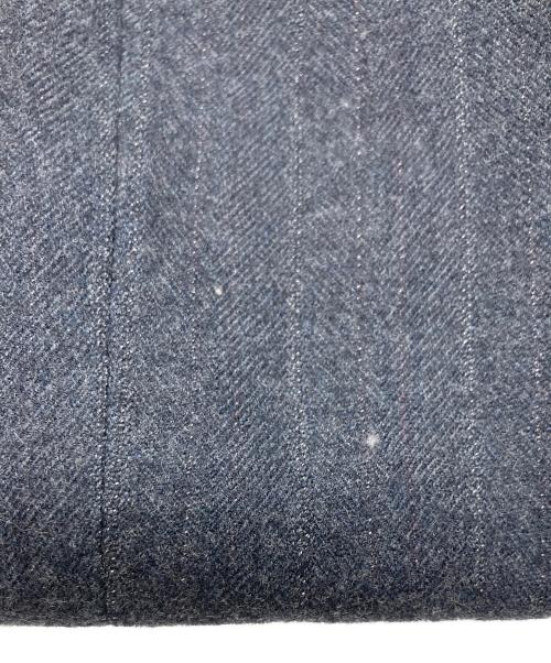 COMME des GARCONS HOMME PLUS（コムデギャルソンオムプリュス）COMME des GARCONS HOMME PLUS (コムデギャルソンオムプリュス) ウールストライプテーラードジャケット グレー サイズ:Sの古着・服飾アイテム