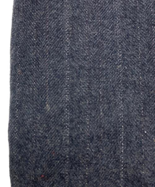COMME des GARCONS HOMME PLUS（コムデギャルソンオムプリュス）COMME des GARCONS HOMME PLUS (コムデギャルソンオムプリュス) ウールストライプテーラードジャケット グレー サイズ:Sの古着・服飾アイテム
