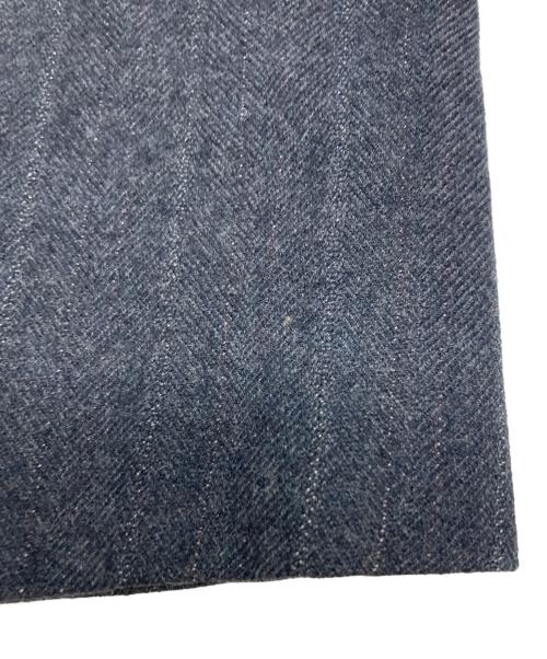 COMME des GARCONS HOMME PLUS（コムデギャルソンオムプリュス）COMME des GARCONS HOMME PLUS (コムデギャルソンオムプリュス) ウールストライプテーラードジャケット グレー サイズ:Sの古着・服飾アイテム