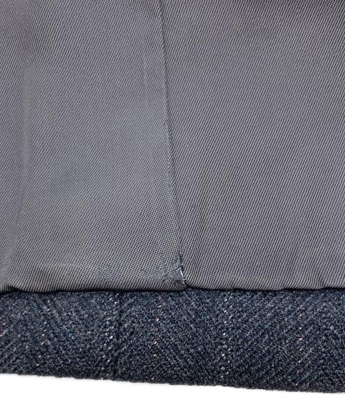 COMME des GARCONS HOMME PLUS（コムデギャルソンオムプリュス）COMME des GARCONS HOMME PLUS (コムデギャルソンオムプリュス) ウールストライプテーラードジャケット グレー サイズ:Sの古着・服飾アイテム