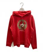 COACH×DISNEYコーチ×ディズニー）の古着「コラボプリントパーカー」｜レッド