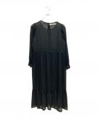 bilitis dix-sept ansビリティスディセッタン）の古着「シアードットワンピース」｜ブラック
