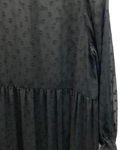 bilitis dix-sept ans（ビリティスディセッタン）bilitis dix-sept ans (ビリティスディセッタン) シアードットワンピース ブラック サイズ:SIZE 36の古着・服飾アイテム
