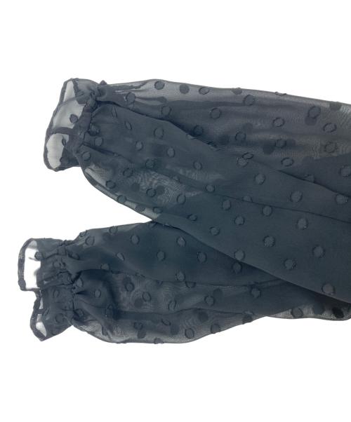 bilitis dix-sept ans（ビリティスディセッタン）bilitis dix-sept ans (ビリティスディセッタン) シアードットワンピース ブラック サイズ:SIZE 36の古着・服飾アイテム