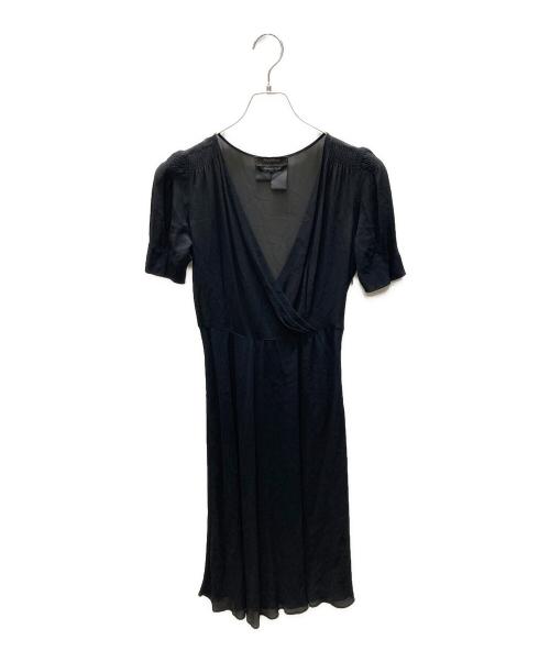 MaxMara（マックスマーラ）MaxMara (マックスマーラ) シアーカシュクールワンピース ブラック サイズ:以下参照の古着・服飾アイテム