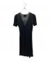 MaxMara (マックスマーラ) シアーカシュクールワンピース ブラック サイズ:以下参照：5000円