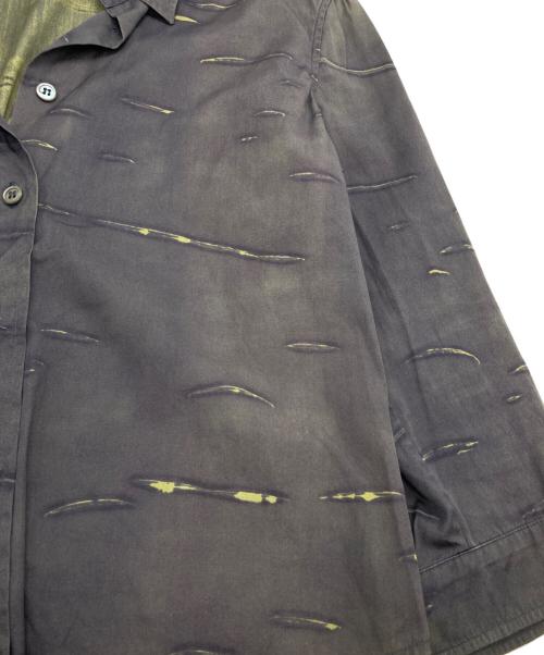 PRADA（プラダ）PRADA (プラダ) 総柄シャツ グレー サイズ:38の古着・服飾アイテム