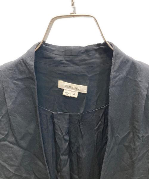HELMUT LANG（ヘルムートラング）HELMUT LANG (ヘルムートラング) ノーカラージャケット ブラック サイズ:SIZE 0の古着・服飾アイテム