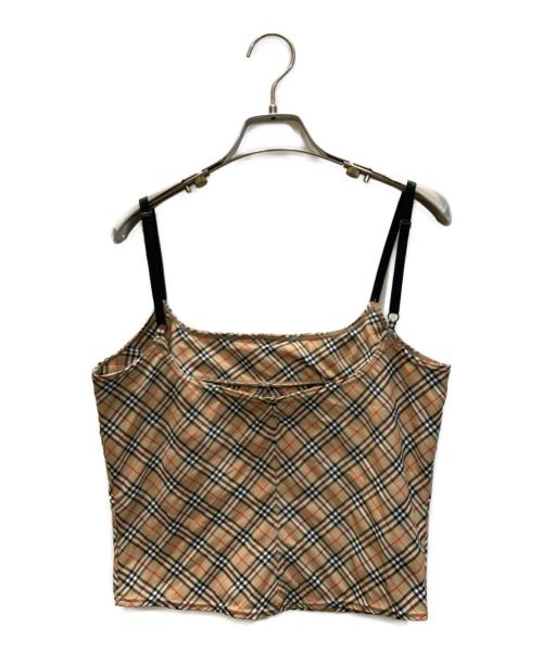BURBERRY BLUE LABEL（バーバリー ブルー レーベル）BURBERRY BLUE LABEL (バーバリー ブルー レーベル) ノヴァチェックキャミソール ベージュ サイズ:Mの古着・服飾アイテム