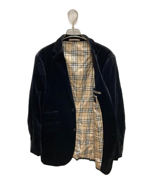 BURBERRY BLACK LABEL（バーバリーブラックレーベル）BURBERRY BLACK LABEL (バーバリーブラックレーベル) ベロア セットアップ ブラック サイズ:JKT:M/PANTS:82の古着・服飾アイテム