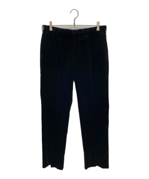 BURBERRY BLACK LABEL（バーバリーブラックレーベル）BURBERRY BLACK LABEL (バーバリーブラックレーベル) ベロア セットアップ ブラック サイズ:JKT:M/PANTS:82の古着・服飾アイテム