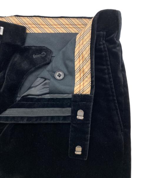 BURBERRY BLACK LABEL（バーバリーブラックレーベル）BURBERRY BLACK LABEL (バーバリーブラックレーベル) ベロア セットアップ ブラック サイズ:JKT:M/PANTS:82の古着・服飾アイテム
