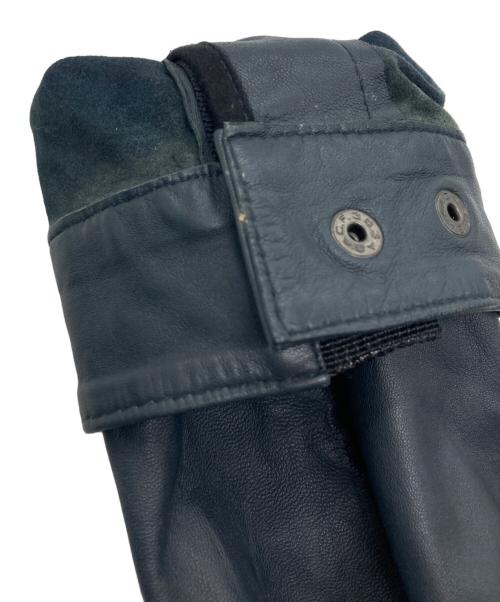 ARMANI EXCHANGE（アルマーニ エクスチェンジ）ARMANI EXCHANGE (アルマーニ エクスチェンジ) ラムレザージャケット ネイビー サイズ:SIZE Mの古着・服飾アイテム