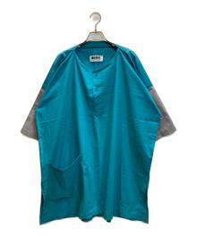 132 5. ISSEY MIYAKE（132 5. イッセイ ミヤケ）の古着「バイカラーチュニック」｜ブルー