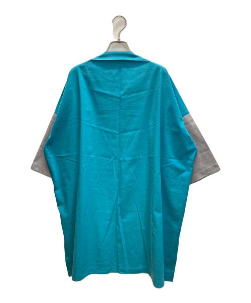 132 5. ISSEY MIYAKE（132 5. イッセイ ミヤケ）132 5. ISSEY MIYAKE (132 5. イッセイ ミヤケ) バイカラーチュニック ブルー サイズ:SIZE 3の古着・服飾アイテム