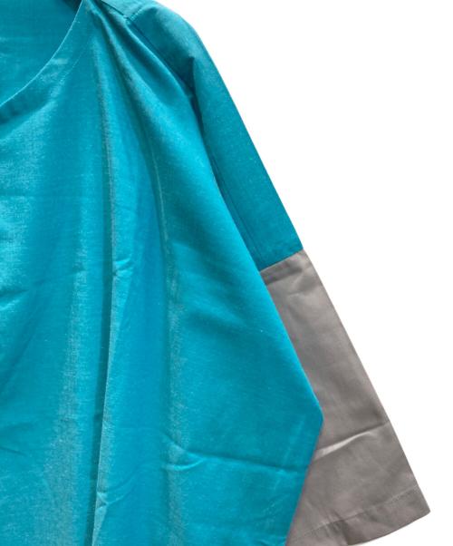 132 5. ISSEY MIYAKE（132 5. イッセイ ミヤケ）132 5. ISSEY MIYAKE (132 5. イッセイ ミヤケ) バイカラーチュニック ブルー サイズ:SIZE 3の古着・服飾アイテム