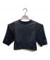 ISSEY MIYAKE（イッセイミヤケ）の古着「FIGURATIVE クロップドトップス」｜ブラック