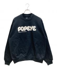 POPEYE（ポパイ）の古着「POPEYE Logo Sweat」｜ブラック