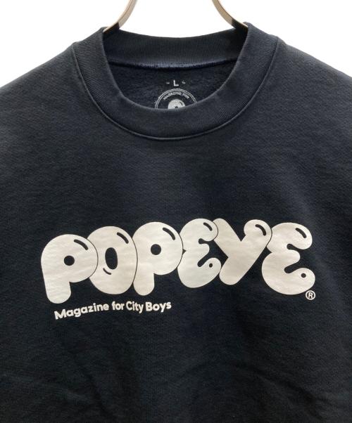 POPEYE（ポパイ）POPEYE (ポパイ) POPEYE Logo Sweat ブラック サイズ:SIZE Lの古着・服飾アイテム