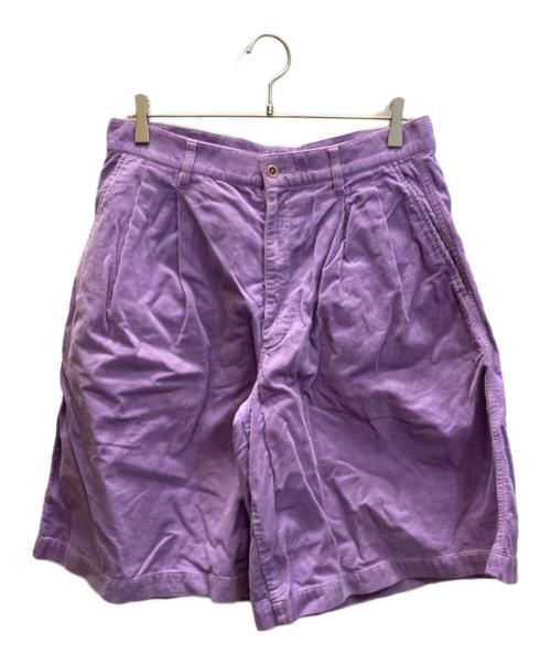 COMME des GARCONS SHIRT（コムデギャルソンシャツ）COMME des GARCONS SHIRT (コムデギャルソンシャツ) コーデュロイフレアハーフパンツ パープル サイズ:SIZE Sの古着・服飾アイテム