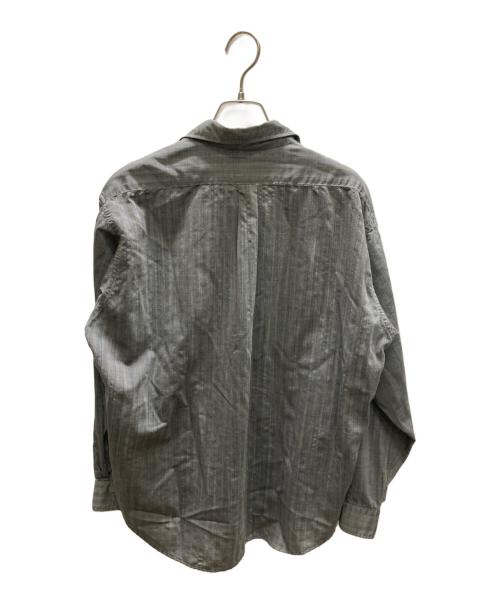 BROWN by 2-tacs（ブラウンバイツータックス）BROWN by 2-tacs (ブラウンバイツータックス) Regular collar ウール混シャツ グレー サイズ:下記参照の古着・服飾アイテム