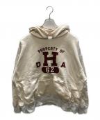 THREEFACEスリーフェイス）の古着「DOUBLE FACE AFTER HOODIE」｜アイボリー