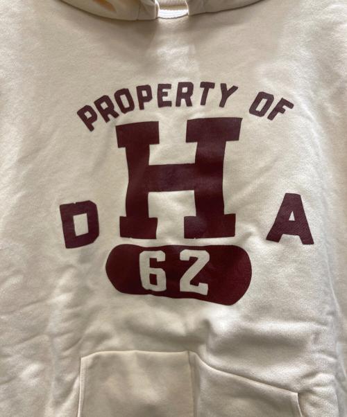 THREEFACE（スリーフェイス）THREEFACE (スリーフェイス) DOUBLE FACE AFTER HOODIE アイボリー サイズ:Lの古着・服飾アイテム