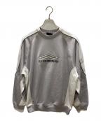 UMBROアンブロ）の古着「ロゴ刺繍スウェット」｜グレー