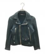 CUNEキューン）の古着「裏起毛ライダースジャケット」｜ブラック